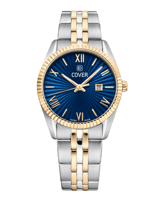 COVER Alston Lady Watch Blue, Bicolor Silver Gold